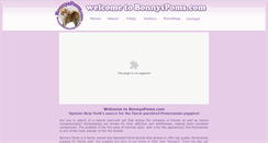 Desktop Screenshot of bonnyspoms.com